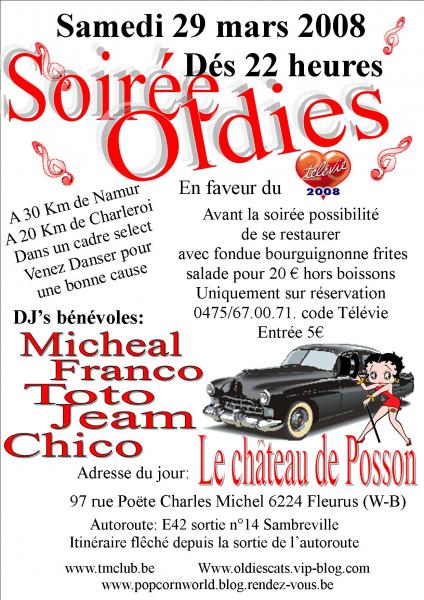 Soirée Oldies pour le Télévie