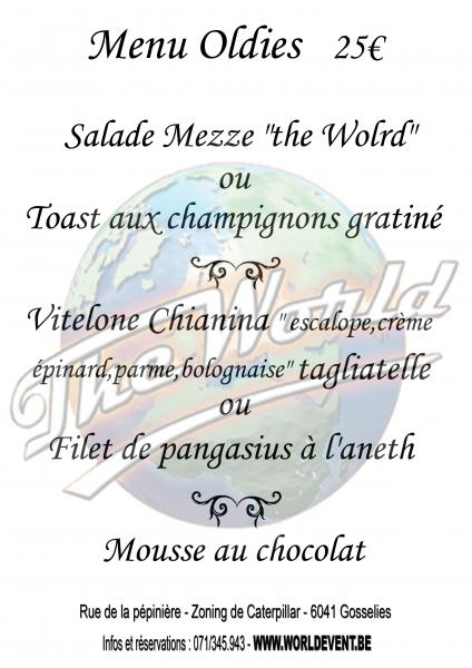 Soirée Oldies au World le 26 septembre