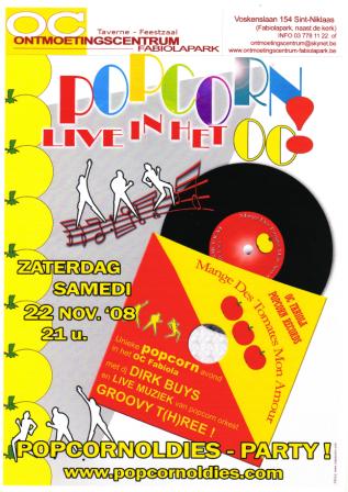 Popcornoldies party le 22 novembre spécial DJ and live Musique