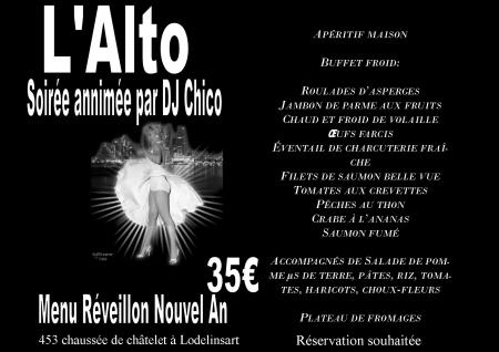 Réveillon de nouvel An à l'Alto